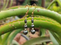 Polished Pair of Hematite and Silver Bead Earrings - Sold per Pair - From Southern Africa