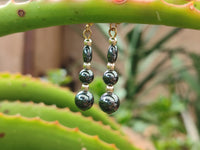 Polished Pair of Hematite and Silver Bead Earrings - Sold per Pair - From Southern Africa