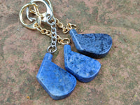 Hand Made Dumortierite Iron Golf Club Keyrings - sold per item - From Mozambique