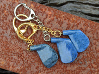 Hand Made Dumortierite Iron Golf Club Keyrings - sold per item - From Mozambique