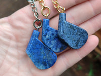 Hand Made Dumortierite Iron Golf Club Keyrings - sold per item - From Mozambique