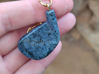 Hand Made Dumortierite Iron Golf Club Keyrings - sold per item - From Mozambique