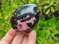 Polished Rhodonite Eggs x 4 From Madagascar