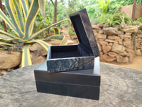 Polished Dumortierite Jewellery Box x 1 From Mozambique