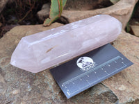 Polished Double Terminated Rose Quartz Points x 6 From Ambatondrazaka, Madagascar