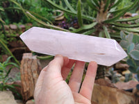 Polished Double Terminated Rose Quartz Points x 6 From Ambatondrazaka, Madagascar