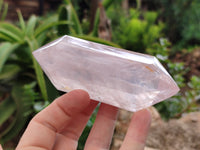 Polished Double Terminated Rose Quartz Points x 6 From Ambatondrazaka, Madagascar