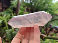 Polished Double Terminated Rose Quartz Points x 6 From Ambatondrazaka, Madagascar