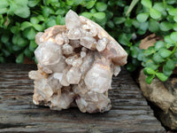 Natural Red Hematoid Quartz Clusters x 3 From Karoi, Zimbabwe