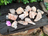 Natural Quartz Clusters x 12 From Mpika, Zambia