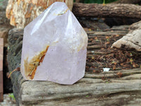 Polished Window Amethyst Quartz Crystals x 2 From Akansobe, Madagascar