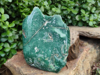 Polished On One Side Emerald Mtorolite Plates x 2 From Mutorashanga, Zimbabwe