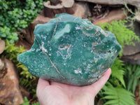 Polished On One Side Emerald Mtorolite Plates x 2 From Mutorashanga, Zimbabwe