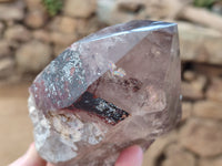 Natural Smokey Quartz Crystals x 2 From Malawi