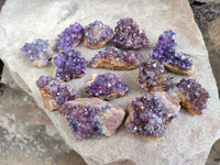 Natural Amethystos Amethyst Clusters x 36 From Kwaggafontein, South Africa