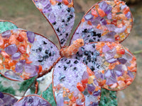 Hand Made Mixed Gemstone Bouquet of Lillies - sold per piece - From South Africa