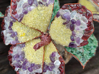 Hand Made Mixed Gemstone Bouquet of Lillies - sold per piece - From South Africa