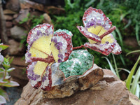 Hand Made Mixed Gemstone Bouquet of Lillies - sold per piece - From South Africa