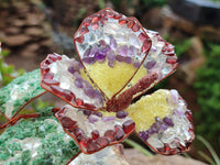 Hand Made Mixed Gemstone Bouquet of Lillies - sold per piece - From South Africa