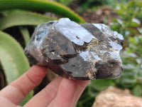 Natural Smokey Quartz Clusters With Aegirine x 3 From Malawi