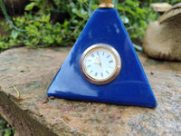 Hand Made Lapis Lazuli World Globe Clock x 1 From China