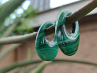 Hand Made Flower Malachite Pendant or Earring Pieces - Sold Per Item - From Congo