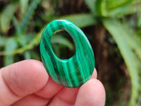 Hand Made Flower Malachite Pendant or Earring Pieces - Sold Per Item - From Congo