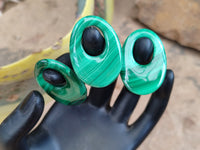 Hand Made Flower Malachite Pendant or Earring Pieces - Sold Per Item - From Congo