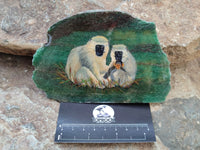 Hand Made Monkey Decoupage Stone Slabs x 6 From Southern Africa