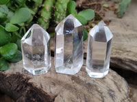 Polished Clear Quartz Points x 12 From Madagascar