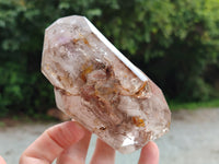 Polished Smokey Amethyst Window Quartz Crystals x 3 From Akansobe, Madagascar