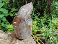 Polished Smokey Amethyst Window Quartz Crystals x 3 From Akansobe, Madagascar