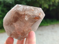 Polished Smokey Amethyst Window Quartz Crystals x 3 From Akansobe, Madagascar