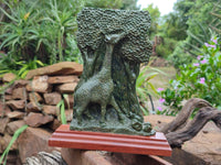 Hand Made Green Verdite Giraffe Carving x 1 From Zimbabwe