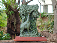 Hand Made Green Verdite Giraffe Carving x 1 From Zimbabwe