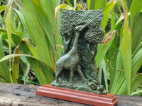 Hand Made Green Verdite Giraffe Carving x 1 From Zimbabwe