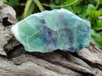 Polished On One Side Watermelon Fluorite x 6 From Uis, Namibia