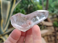 Polished Mixed Inclusion Window Quartz Crystals x 20 From Madagascar