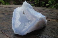 Natural Etched Blue Chalcedony Specimens x 3 From Nsanje, Malawi