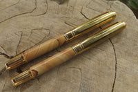 Polished Picture Stone Jasper Fountain Pen - Sold Per Item - From Namibia