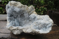 Natural Celestite Geode Specimen x 1 From Sakoany, Madagascar