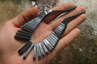 Polished Silver Hematite Egyptian Choker Necklace - Sold Per Item - From China