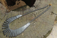 Polished Silver Hematite Egyptian Choker Necklace - Sold Per Item - From China