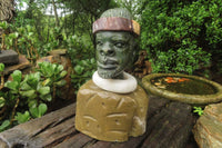 Hand Made African Bust Stone Sculpture x 1 From Zimbabwe