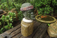 Hand Made African Bust Stone Sculpture x 1 From Zimbabwe