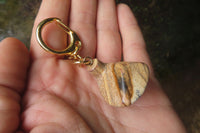 Polished Picture Stone Golf Club Keyring - Sold Per Item - From Namibia