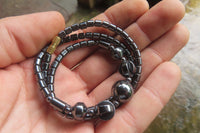 Polished Hematite Mixed Bead Chocker - Sold Per Item - From China