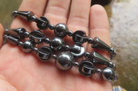 Polished Hematite Mixed Bead Choker - Sold Per Item - From China