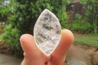 Polished Clear Quartz "Angel Tears" Pendant Pieces x 40 From Madagascar