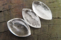 Polished Clear Quartz "Angel Tears" Pendant Pieces x 40 From Madagascar